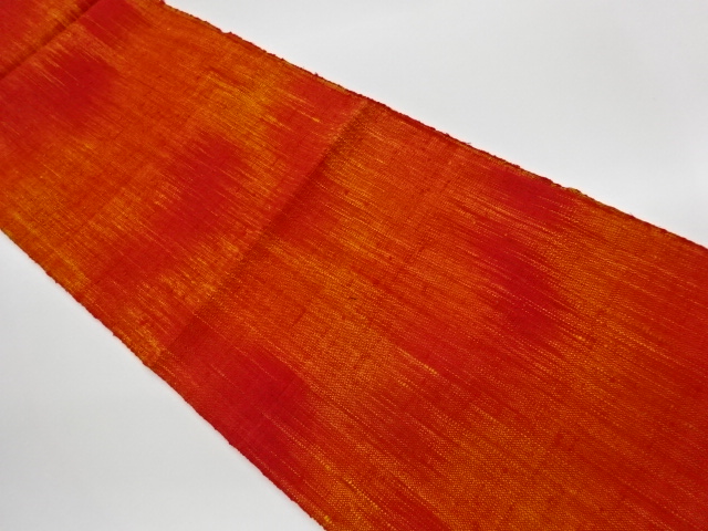 JAPANESE KIMONO / VINTAGE NAGOYA OBI / MAWATA TSUMUGI / WEAVE PATTERN